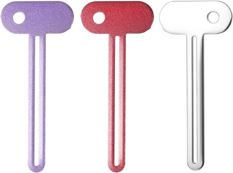 Fadayunn Toothpaste Squeezer Tube Squeezer Tool Toothpaste Squeezer Roller Metal Tube Squeezer Key Tooth Paste Squeezer Rollers Dispenser Tube Squeezers for Extruding Toothpaste Facial Cleanser Cosmetics - Image 3